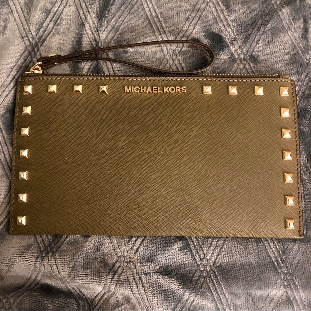 Michael Kors Large Studded Clutch/Wristlet